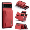 thumbnail image 1 of SaniMore Case for Google Pixel 8, Retro PU Leather Case Soft TPU Inner Detachable Magnetic Folding Card Pocket Flip Kickstand Anti-drop Shockproof Protectiive Cover For Google Pixel 8, Red, 1 of 11