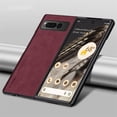 thumbnail image 1 of SaniMore Case for Google Pixel Fold (2023), Luxury PU Leather Lens Protection Metal Hidden Bracket Slim Lightweight Shockproof Anti-fall Bumper Drop Resistant Shell for Google Pixel Fold - Winered, 1 of 7
