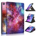 thumbnail image 1 of SaniMore Case for Lenovo Tab M10 10.1 inch 3rd Generation TB-328F, 360° Rotating Swivel Stand Anti-slip Strip Auto Sleep/Wake PU Leather Luxury Pattern Full-body Protective Shockproof Shell, Galaxy, 1 of 10
