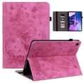 thumbnail image 1 of SaniMore Case for Lenovo Tab M10 10.1 inch 3rd Generation TB-328F, Anti-slip Grooves Kickstand [Pencil Holder Card Slots] Embossed Rose PU Leather Shockproof Wallet Shell LNM103rd,Rose, 1 of 8