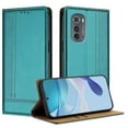 thumbnail image 1 of SaniMore Case for Motorola Moto Edge 2023, Wear-resistant PU Leather Retro Durable TPU Shell Flip Folio Stand, Full Body Protection Magnetic Clasp Business Shell, Green, 1 of 7