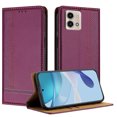 thumbnail image 1 of SaniMore Case for Motorola Moto G Stylus 5G 2023, Wear-resistant PU Leather Retro Durable TPU Shell Flip Folio Stand, Full Body Protection Magnetic Clasp Business Shell, Purple, 1 of 7