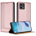 thumbnail image 1 of SaniMore Case for Motorola Moto G Stylus 5G 2024, Wear-resistant PU Leather Retro Durable TPU Shell Flip Folio Stand, Full Body Protection Magnetic Clasp Business Shell, Rosegold, 1 of 7