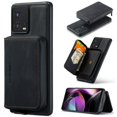 thumbnail image 1 of SaniMore Case for Motorola Moto S30 Pro 6.55" 2022, PU Leather Case Detachable Magnetic Zipper Wallet Card Slots Kickstand Wireless Charging Anti-drop Shockproof 360°Protection Case, Black, 1 of 7