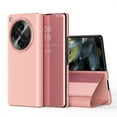 thumbnail image 1 of SaniMore Case for One Plus Open/Oppo Find N3 (7.82" 2023), PU Leather Flip Kickstand Cover & Plating Mirror Stylish Anti-scratch Shockproof All-inclusive Full-body Protective Luxury Shell, Rosegold, 1 of 11