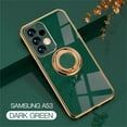 thumbnail image 1 of SaniMore Case for Samsung A53 5G, Shockproof TPU Backplane + Eletric Plating Border 360 Degree Rotating Ring/Holder Stand Feature Magnetic Car Mount Anti-drop Heavy Duty Protective Case, Darkgreen, 1 of 9