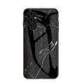 thumbnail image 1 of SaniMore Case for Samsung Galaxy A05S 6.7" 2023, Transparent Glass & TPU Bumpers 3-Layer Shock Absorbing Lightweight Marble Glass Full Body Protective Shell for Samsung A05S, Black, 1 of 10