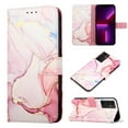 thumbnail image 1 of SaniMore Case for Samsung Galaxy A13 5G 6.5" 2021, PU Leather Case Luxury Marble Pattern Flip Kickstand Magnetic Clasp Cash Pocket Crossbody Lanyard Fashion Case for Girls Women, Rosegold, 1 of 7
