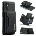 thumbnail image 1 of SaniMore Case for Samsung Galaxy A13 5G 6.5" 2021, Retro PU Leather Case Soft TPU Inner Detachable Magnetic Folding Card Pocket Flip Kickstand Anti-drop Shockproof Protectiive Case, Black, 1 of 9