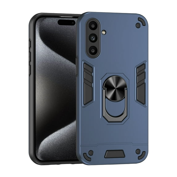 SaniMore Case for Samsung Galaxy A14 5G, Magnetic Car Mount 4ft Drop Tested Military Grade Protective Shockproof Anti-fall Rugged Rotating Bracket Anti-slip Shell, Navyblue
