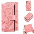 thumbnail image 1 of SaniMore Case for Samsung Galaxy A14 5G Tiger Embossing Flip Wallet, [RFID Blocking] PU Leather Magnetic Clasp Cover with Card Holder & Kickstand Full Body Protective Shell, Pink, 1 of 8