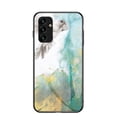 thumbnail image 1 of SaniMore Case for Samsung Galaxy A15 6.5" 2023, Transparent Glass & TPU Bumpers 3-Layer Shock Absorbing Lightweight Marble Glass Full Body Protective Shell for Samsung A15, Flying Pigeon, 1 of 10