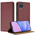 thumbnail image 1 of SaniMore Case for Samsung Galaxy A22 5G, Wear-resistant PU Leather Retro Durable TPU Shell Flip Folio Stand, Full Body Protection Magnetic Clasp Business Shell, Winered, 1 of 7