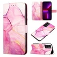 thumbnail image 1 of SaniMore Case for Samsung Galaxy A24, PU Leather Case Luxury Marble Wireless Charigng Hand Rope Fashion Folding Case for Girls Women For Samsung Galaxy A24, Rosegold, 1 of 6