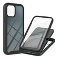 thumbnail image 1 of SaniMore Case for Samsung Galaxy A33 5G 6.5" 2022 Release, Rugged PC Backplane Soft Silicone Bumper Shockproof Drop Resistant Built-in Screen Protector Wireless Charging Slim & Light Case, Black, 1 of 6