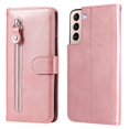 thumbnail image 1 of SaniMore Case for Samsung Galaxy A34 5G 2023, Zipper Wallet Pocket Caed Slots Retro PU Leather Shockproof Drop-proof Flip Kickstand All-around Protective Shell For Samsung Galaxy A34 5G, Rosegold, 1 of 12
