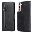 thumbnail image 1 of SaniMore Case for Samsung Galaxy A34 5G 2023, Zipper Wallet Pocket Caed Slots Retro PU Leather Shockproof Drop-proof Flip Kickstand All-around Protective Shell For Samsung Galaxy A34 5G, Black, 1 of 12