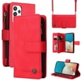thumbnail image 1 of SaniMore Case for Samsung Galaxy A53 5G 6.5" 2022, PU Leather Zipper Wallet Cover [RFID Blocking] Card Slot Magnetic Clsap Flip Folio with Wrist/Crossbody Strap Kickstand Full Protective Cover, Red, 1 of 18