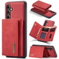 thumbnail image 1 of SaniMore Case for Samsung Galaxy A54 5G 6.4" 2023, PU Leather Case Soft TPU Inner Detachable Magnetic Folding Wallet Card Slots Kickstand Anti-drop Shockproof 360°Protection Cover, Red, 1 of 10