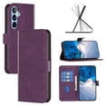 thumbnail image 1 of SaniMore Case for Samsung Galaxy A54 5G (6.4" 2023), PU Leather Wallet with Card Slots Cash Pocket Magnetic Closure Flip Kickstand Shockproof TPU Full Body Protective Business Shell, Purple, 1 of 8