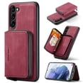 thumbnail image 1 of SaniMore Case for Samsung Galaxy A54 5G 6.6" 2023, PU Leather Case Detachable Magnetic Zipper Wallet Card Slots Kickstand Wireless Charging Anti-drop Shockproof 360° Protection Cover, Red, 1 of 7