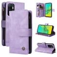 thumbnail image 1 of SaniMore Case for Samsung Galaxy A73 5G 6.7" 2022, PU Leather Zipper Wallet Cover [RFID Blocking] Card Slot Magnetic Clsap Flip Folio with Wrist/Crossbody Strap Kickstand Full Protective Cove, Purple, 1 of 16