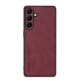 thumbnail image 1 of SaniMore Case for Samsung Galaxy S21 FE (2021), Luxury PU Leather Lens Protection Metal Hidden Bracket Slim Lightweight Shockproof Anti-fall Bumper Drop Resistant Shell for Samsung S21 FE - Winered, 1 of 9