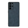 thumbnail image 1 of SaniMore Case for Samsung Galaxy S21 Ultra (2021), Luxury PU Leather Lens Protection Metal Hidden Bracket Slim Lightweight Shockproof Anti-fall Bumper Drop Resistant Shell for S21 Ultra - Navyblue, 1 of 9