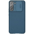 thumbnail image 1 of SaniMore Case for Samsung Galaxy S22, Soft TPU & Solid PC Cover Built-in Silde Camera Proction Classic Texture Shockproof Protective Shell for Samsung S22, Blue, 1 of 9