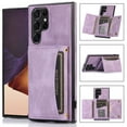 thumbnail image 1 of SaniMore Case for Samsung Galaxy S22 Ultra 6.8" 2022, [Flip Wallet with Card Slots] [Kickstand] [Shockproof & Anti-fall] Wear-resistant  Retro PU Leather Rugged Cover For Galaxy S22 Ultra, Purple, 1 of 6