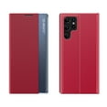 thumbnail image 1 of SaniMore Case for Samsung Galaxy S22 Ultra Lens Protection Automatic Magic Absorption, Intelligent Wake-up PU Leather Cover with Kickstand Full Body Protective Shell for Samsung S22 Ultra, Red, 1 of 7