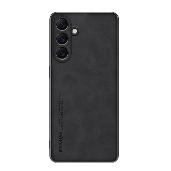 SaniMore Case for Samsung Galaxy S23 (2023), Luxury PU Leather Lens Protection Metal Hidden Bracket Slim Lightweight Shockproof Anti-fall Bumper Drop Resistant Shell for Samsung Galaxy S23 - Black