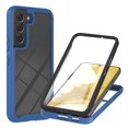 thumbnail image 1 of SaniMore Case for Samsung Galaxy S23 2023 Release, Rugged PC Backplane Soft Silicone Bumper Shockproof Drop Resistant Built-in Screen Protector Wireless Charging Slim & Light Case for Galaxy S23, Blue, 1 of 6