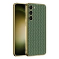 thumbnail image 1 of SaniMore Case for Samsung Galaxy S23 Camera Proction, Soft TPU & Electroplated Leather Magnetic Cover Support Wireless Charging Ultra-Thin Heavy Duty Full Body Protective Shell, Darkgreen, 1 of 7