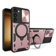thumbnail image 1 of SaniMore Case for Samsung Galaxy S23 Plus (6.6" 2023), [Magnetic Car Mount] Hidden 360°Rotation Ring Kickstand + Slide Lens Cover Hybird Heavy Duty Protection [Shockproof Anti-fall], Pink, 1 of 11