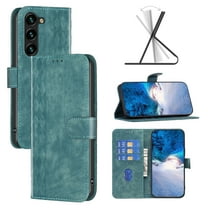 SaniMore Case for Samsung Galaxy S23 Plus (6.6" 2023), PU Leather Wallet with Card Slots Cash Pocket Magnetic Closure Flip Kickstand Shockproof TPU Full Body Protective Business Shell, Green