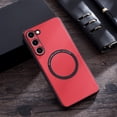 thumbnail image 1 of SaniMore Case for Samsung Galaxy S23 Plus 6.6" 2023 Release, Wear-resistant PU Leather Rugged PC Backplane Wireless Charging Slim Lightweight Anti-drop Shockproof Magnetic Case For Galaxy S23 Plus,Red, 1 of 7