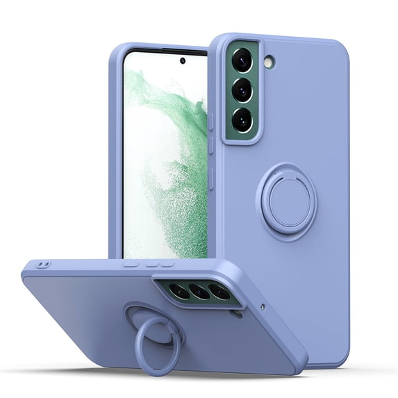 SaniMore Case for Samsung Galaxy S23 Plus 6.6" 2023, Shockproof TPU Backplane & Hidden 360 Degree Rotating Kickstand Magnetic Car Mount Shock Absorption Anti-fall Full-protective Shell, Lightpurple