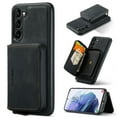 thumbnail image 1 of SaniMore Case for Samsung Galaxy S23 Plus, PU Leather Case Detachable Magnetic Zipper Wallet Card Slots Kickstand Wireless Charging Anti-drop Shockproof 360°Protection Case For Galaxy S23 Plus, Black, 1 of 7