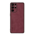 thumbnail image 1 of SaniMore Case for Samsung Galaxy S23 Ultra (2023), Luxury PU Leather Lens Protection Metal Hidden Bracket Slim Lightweight Shockproof Anti-fall Bumper Drop Resistant Shell for S23 Ultra - Winered, 1 of 9