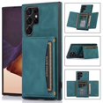 thumbnail image 1 of SaniMore Case  Samsung Galaxy S23 Ultra 6.8" 2023, [Flip Wallet with Card Slots] [Kickstand] [Shockproof & Anti-fall] Wear-resistant Retro PU Leather Rugged Cover for Galaxy S23 Ultra, Blue, 1 of 6