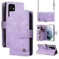 thumbnail image 1 of SaniMore Case for Samsung Galaxy S23 Ultra 6.8" 2023, PU Leather Zipper Wallet Cover [RFID Blocking] Card Slot Magnetic Clsap Flip Folio Wrist/Crossbody Strap Kickstand Full Protective Cover, Purple, 1 of 18