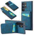 thumbnail image 1 of SaniMore Case for Samsung Galaxy S23 Ultra 6.8" 2023 with RFID Blocking Card Holder & Flip Kickstand, PU Leather Shockproof Anti-fall Protective Retro Durable Cover for Men Women, Blue, 1 of 9