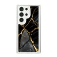thumbnail image 1 of SaniMore Case for Samsung Galaxy S23 Ultra, Shockproof Ant-fall TPU Backplane Marble Stylish Pattern for Girls Women No-Yellowing Slim Lightweight for Samsung Galaxy S23 Ultra, Black/Gold, 1 of 11