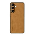 thumbnail image 1 of SaniMore Case for Samsung Galaxy S24 Plus (2024), Luxury PU Leather Lens Protection Metal Hidden Bracket Slim Lightweight Shockproof Anti-fall Bumper Drop Resistant Shell for S24 Plus - Brown, 1 of 9