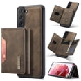 thumbnail image 1 of SaniMore Case for Samsung Galaxy S24 Plus 6.6" 2024, Retro PU Leather Case Soft TPU Inner Detachable Magnetic Folding Card Pocket Flip Kickstand Anti-drop Shockproof Protectiive Case, Coffee, 1 of 11