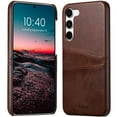 thumbnail image 1 of SaniMore Case for Samsung Galaxy S24 Plus 6.7" 2024, Card Slots [Up to 2] Wear-resistant PU Leather Skin Shockproof PC Backplane Anti-fall Slim Lightweight Shell for Samsung Galaxy S24 Plus, Brown, 1 of 5