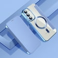 thumbnail image 1 of SaniMore Case for Samsung Galaxy S24 Plus 6.7" 2024, [Wireless Charging] PU Leather Folio [Card Holders RFID Blocking] [Lens Film] Kickstand Full-protective Shockproof [Clear Back Cover]-Blue, 1 of 7
