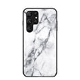 thumbnail image 1 of SaniMore Case for Samsung Galaxy S24 Ultra 2024, Transparent Glass & TPU Bumpers 3-Layer Shock Absorbing Lightweight Marble Glass Full Body Protective Shell for Samsung S24 Ultra, White, 1 of 10