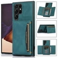 thumbnail image 1 of SaniMore Case for Samsung Galaxy S24 Ultra 6.8" 2024, [Flip Wallet with Card Slots] [Kickstand] [Shockproof & Anti-fall] Wear-resistant Retro PU Leather Rugged Cover for S24 Ultra, Blue, 1 of 6